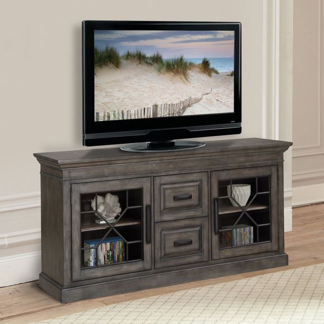Parker House® Sundance Smokey Grey 76" TV Console-0