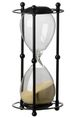 A & B Home Black/Tan Hourglass in Stand-0