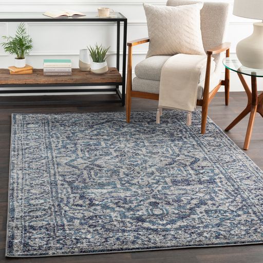 Surya Monte Carlo Charcoal 5' Square Rug-1