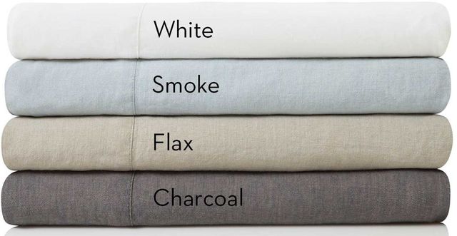 Malouf® Woven French Linen Flax King Pillow Case-1
