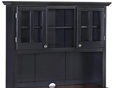 homestyles® Buffet Of Buffets Black/Medium Cherry Server with Hutch-1
