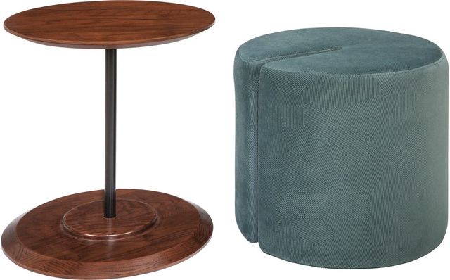 Coaster® Seanna Teal Accent Table Ottoman-1