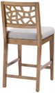 Olliix by INK+IVY Light Grey Crackle Bar Stool-3