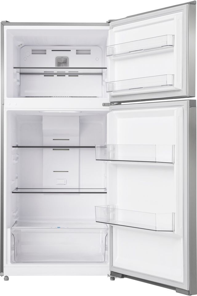 Midea 28" 14.2 Cu. Ft. Fingerprint Resistant Stainless Steel Garage Ready Counter Depth Top-Freezer Refrigerator-1