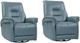 Parker House® Carnegie 2-Piece Verona Azure Power Cordless Swivel Glider Recliner Set-0