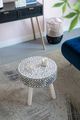 A & B Home Janus Gray and Ivory Capiz Inlay Side Table-4