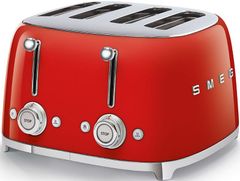 Smeg 50's Retro Style Red 4x4 Slice Toaster