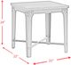 Elements International Factory Grey Square End Table-3