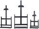 Stylecraft Dann Foley Lifestyle 3-Piece Black Tabletop Art Display Easel Set-0