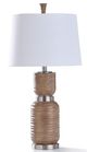 Stylecraft Darley Dark Sand Ribbed Table Lamp-0