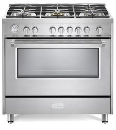 Verona® Designer Series 36" Stainless Steel Free Standing Gas Range