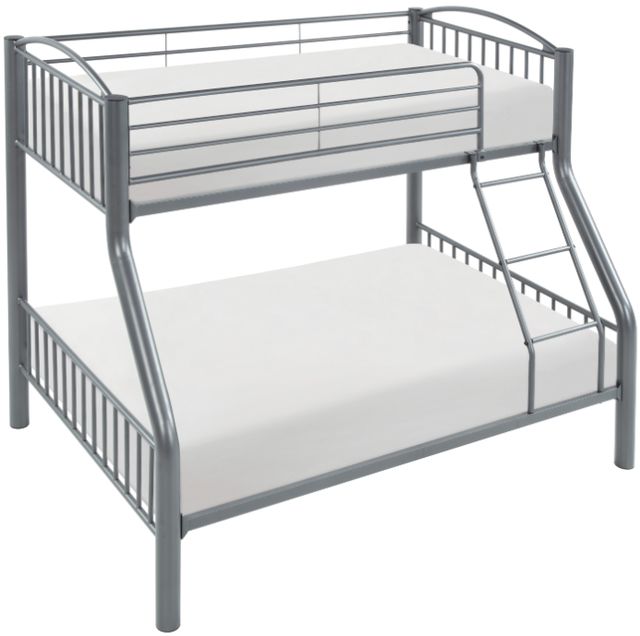 Homelegance® Beckett Gray Youth Twin Over Full Bunk Bed-3