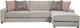 Elements International Candor Ash 2-Piece Gray Right-Arm Facing Chaise Sectional-1