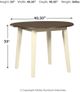 Signature Design by Ashley® Woodanville 5-Piece Cream/Brown Dining Set-4