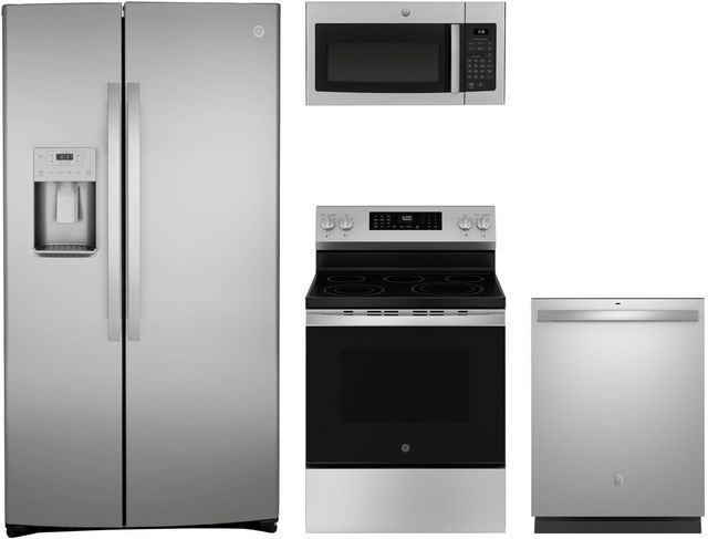 GE® 4 Piece Stainless Steel Kitchen Package-0