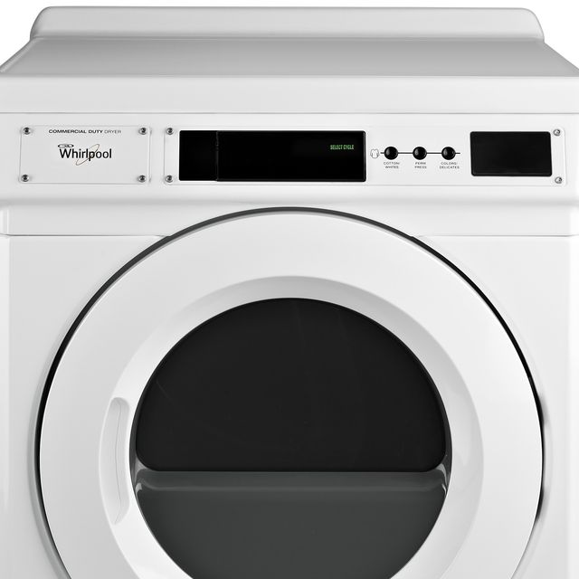Whirlpool Commercial 6.7 Cu. Ft. Non-Vend Gas Front-Load Dryer - White-1