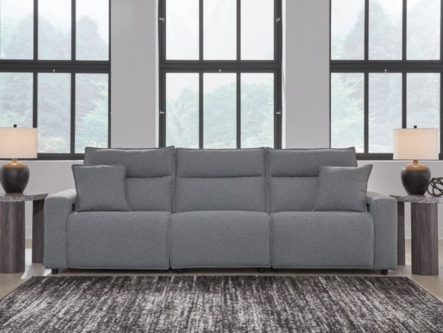 Signature Design by Ashley® Modmax II 3-Piece Pepper/Salt Power Reclining Small Spaced Sectional-1