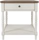 Jofran Inc. Grafton Farms Brown End Table with Antique White Base-1