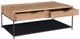 Moe's Home Collection Joliet Natural Coffee Table with Black Metal Frame-2