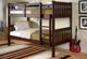 Donco Kids Austin Dark Cappuccino Youth Twin/Twin Mission Bunkbed-1