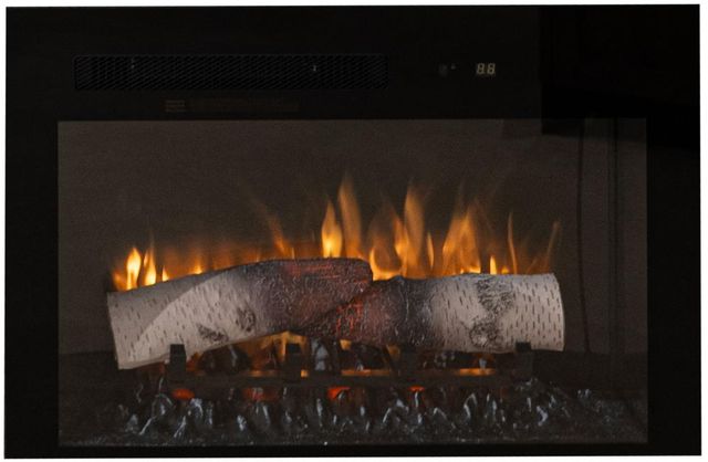 International Furniture Direct Balam White TV Stand with Fireplace-2