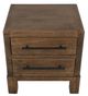 International Furniture Direct Merida Barrel Brown Nightstand-2