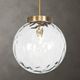 Uttermost® Gaia Glass Pendant with Antique Brass Accent-1