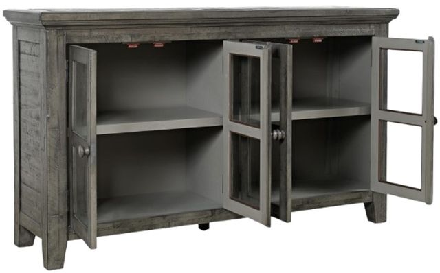 Jofran Inc. Rustic Shores Stone 4-Door Low Accent Cabinet-3