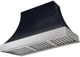 AGA Cascade 48" Gloss Black Wall Mounted Range Hood  with Brushed Nickel Trim-0