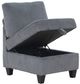 Homelegance® Walterboro Dark Gray 89'' Sofa with Storage and Charging Ports-5