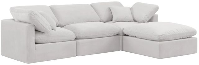 Meridian Furniture Indulge 4-Piece Cream Modular Sectional-0