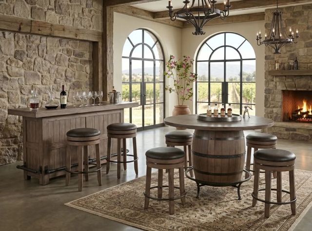 Sunny Designs™ Doe Valley Buckskin 24" Swivel Stool-1