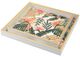 A & B Home 2-Piece Multi-Colored Botanical Print Square Decorative Tray Set-2