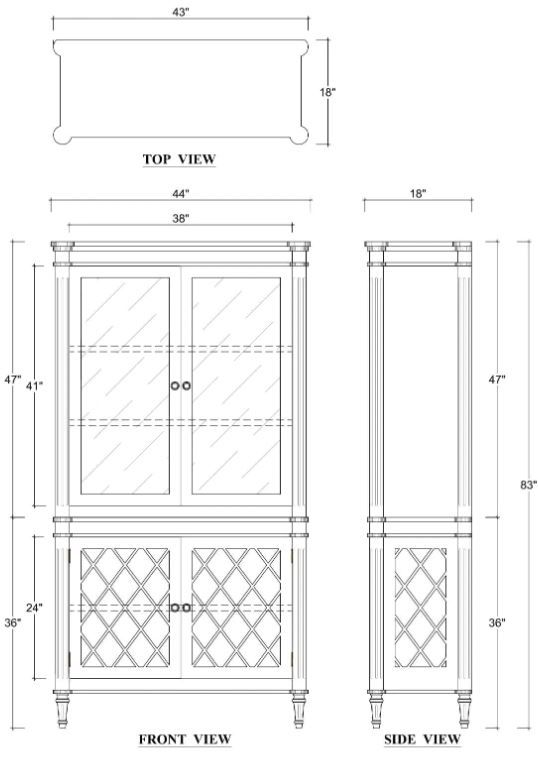 Bramble Customizable Kelly Display Cabinet-1