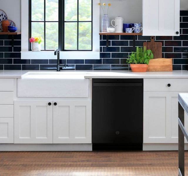 GE® 24" Black Built In Dishwasher-8