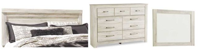 Signature Design by Ashley® Bellaby 3-Piece Whitewash King Bedroom Set-0