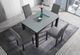Global Furniture USA D8112DT+4 D8112DC 4-Piece Dark Gray Dining Set-2