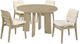 Coaster® Strouse 5-Piece Cream/Natural Oak Round Dining Table Set-0