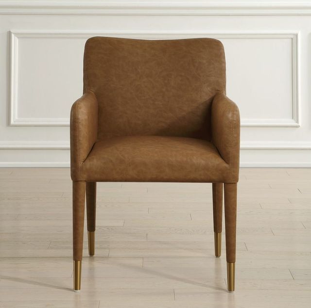Uttermost® Conifer Camel Dining Armchair-1