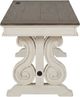 Sunny Designs™ Pasadena Buckskin/Marble White Writing Desk-3