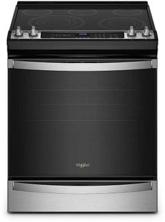 Whirlpool® 30" Fingerprint Resistant Stainless Steel Slide-In Electric Range with 7-in-1 Air Fry Oven