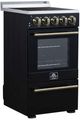 FORNO® Pallerno Alta Qualita 20" Black Pro Style Electric Range-2