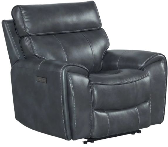 Intercon Silhouette Bolero Slate 39" Dual-Power Recliner -0