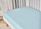 BEDGEAR® Hyper-Linen Performance® Baby Blue Fitted Crib Sheet-4