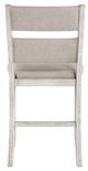 Homelegance® Savile Brushed Antique White/Light Gray Counter Height Chair-4