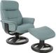 Fjords® Classic Comfort Anne "R-Base" Ice Large Swivel Recliner with Footstool-0