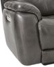 HomeStretch Galaxy Gray Double Power Reclining Sofa-2
