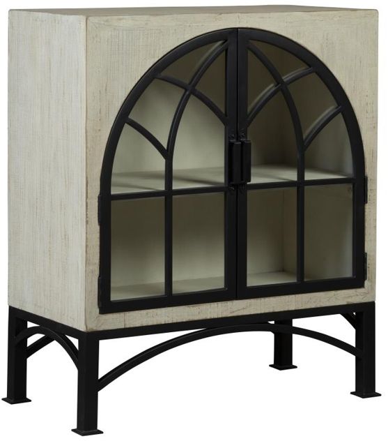 Nest Home Collections Victoria White Wash Small Cabinet-0