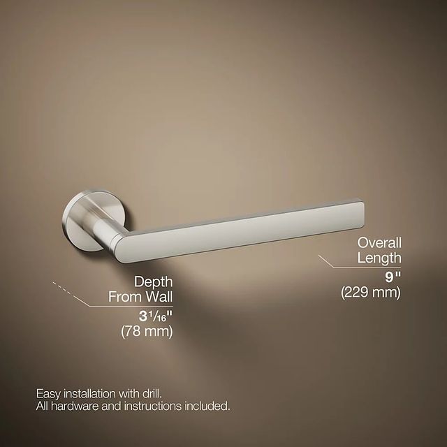 KOHLER® Composed® Vibrant Polished Nickel Towel Arm-4