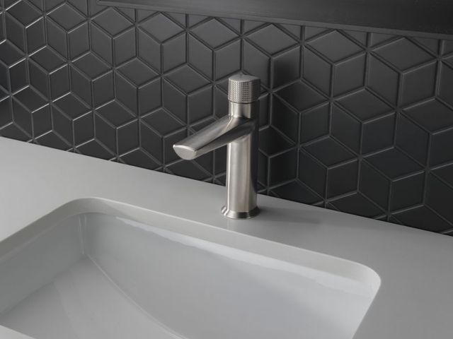 Delta Galeon® Lumicoat® Stainless Single Knob Handle Bathroom Faucet-4